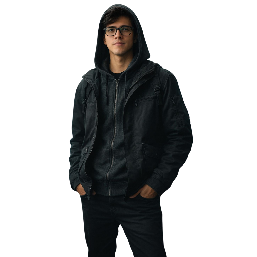 Retrato de Daniel Pérez, desarrollador web y software